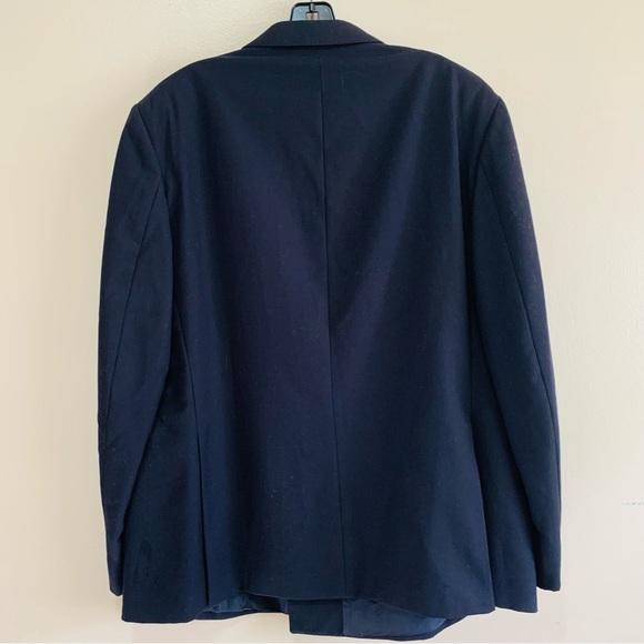 Christian Dior Double Breasted Navy Wool Blazer with Gold Buttons size 48 - Picture 2 of 6
